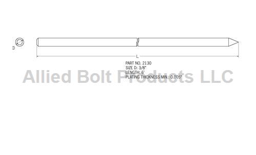 3/8" X 6' COPPER BONDED GROUND ROD